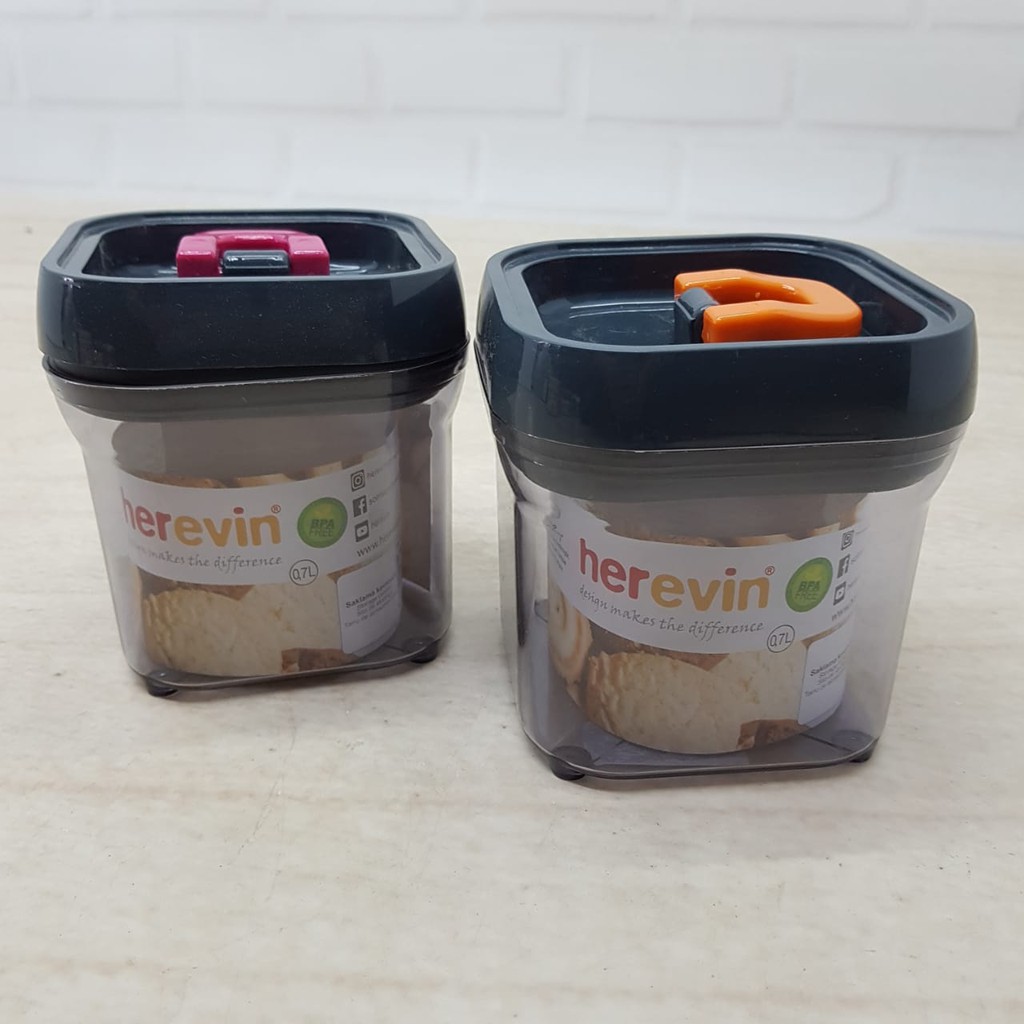 Toples Herevin Tutup Vacuum/ Storage Canister 700ml 161201-500 Herevin