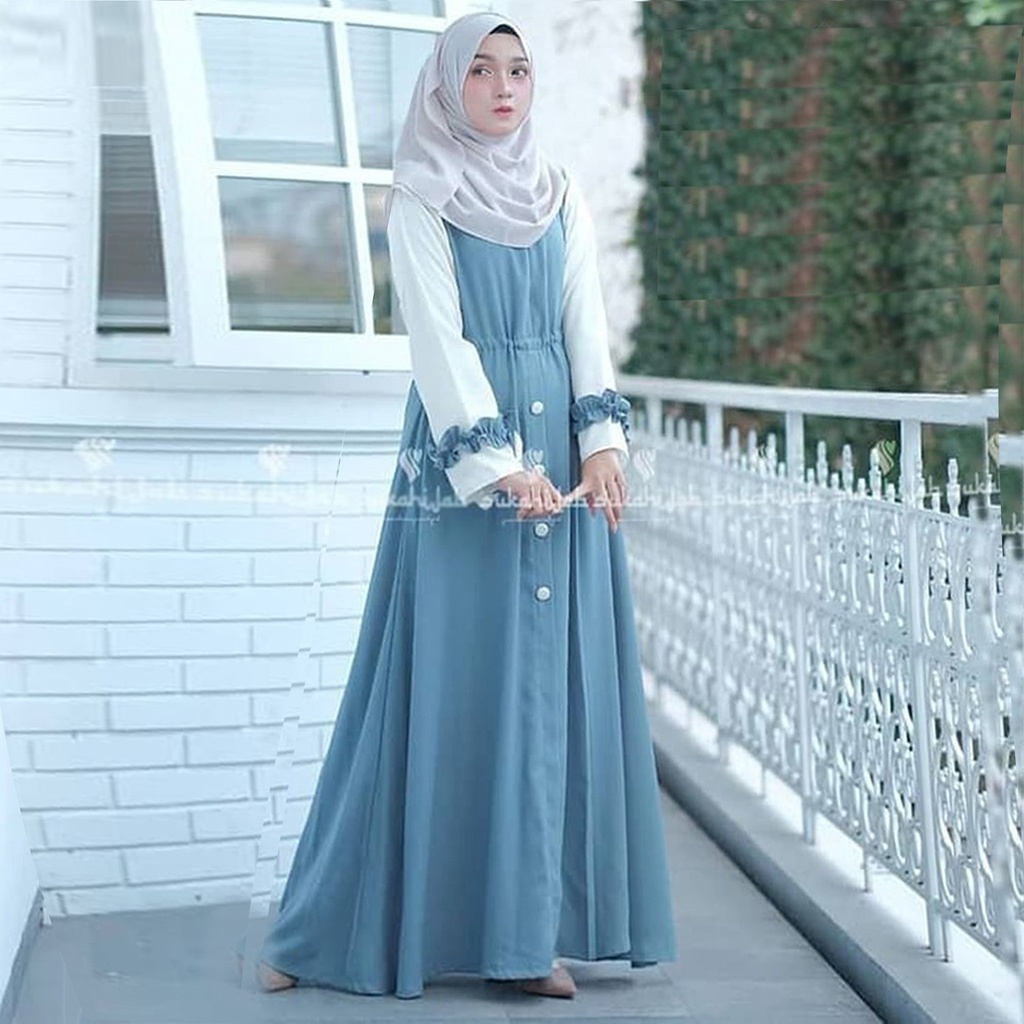 Clara Maxy Dress / Gamis Wanita Terbaru / Size fit m l xl / Matt Moscrepe / 4 varian Warna