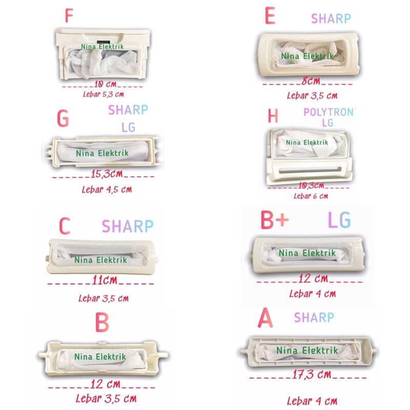 SARINGAN MESIN CUCI/ FILTER MESIN CUCI