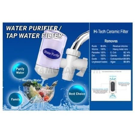 0482 Transparan Water Purifier SWS Filter Penyaring Keran Air