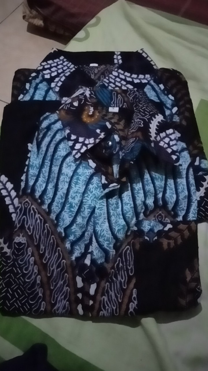 Batik Couple / Batik Keluarga Jumbo Dan Standar Motif Madu Toska Terlaris Termurah