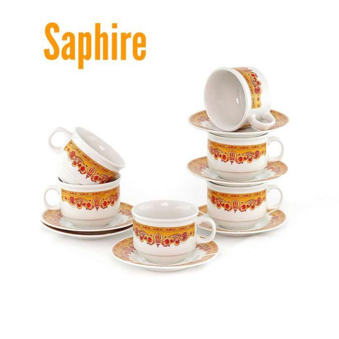 Cangkir set Vicenza CS91 / Tea set / Cangkir tatakan / Cup sauser