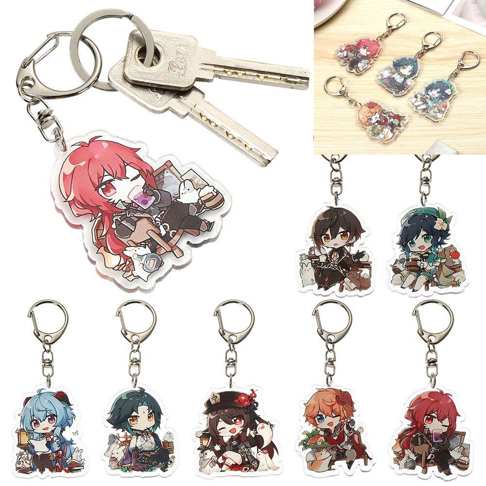 Solighter Gantungan Kunci Anime Koleksi Props Liontin Lucu Aksesoris Jepang Anime Cosplay Car Key Holder