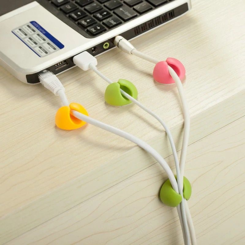 CLIP CABLE / PENGIKAT PERAPI KABEL MODEL KLIP / CABLE ORGANIZER MANAGEMENT CLIP SYSTEM SILICONE JRW0004