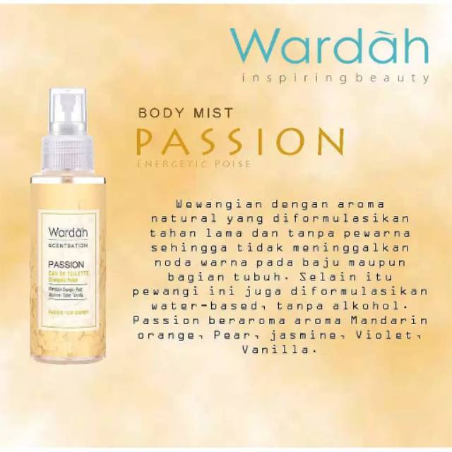 ⭐BAGUS⭐ WARDAH Scentsation Body Mist 100ml | Parfum Wanita