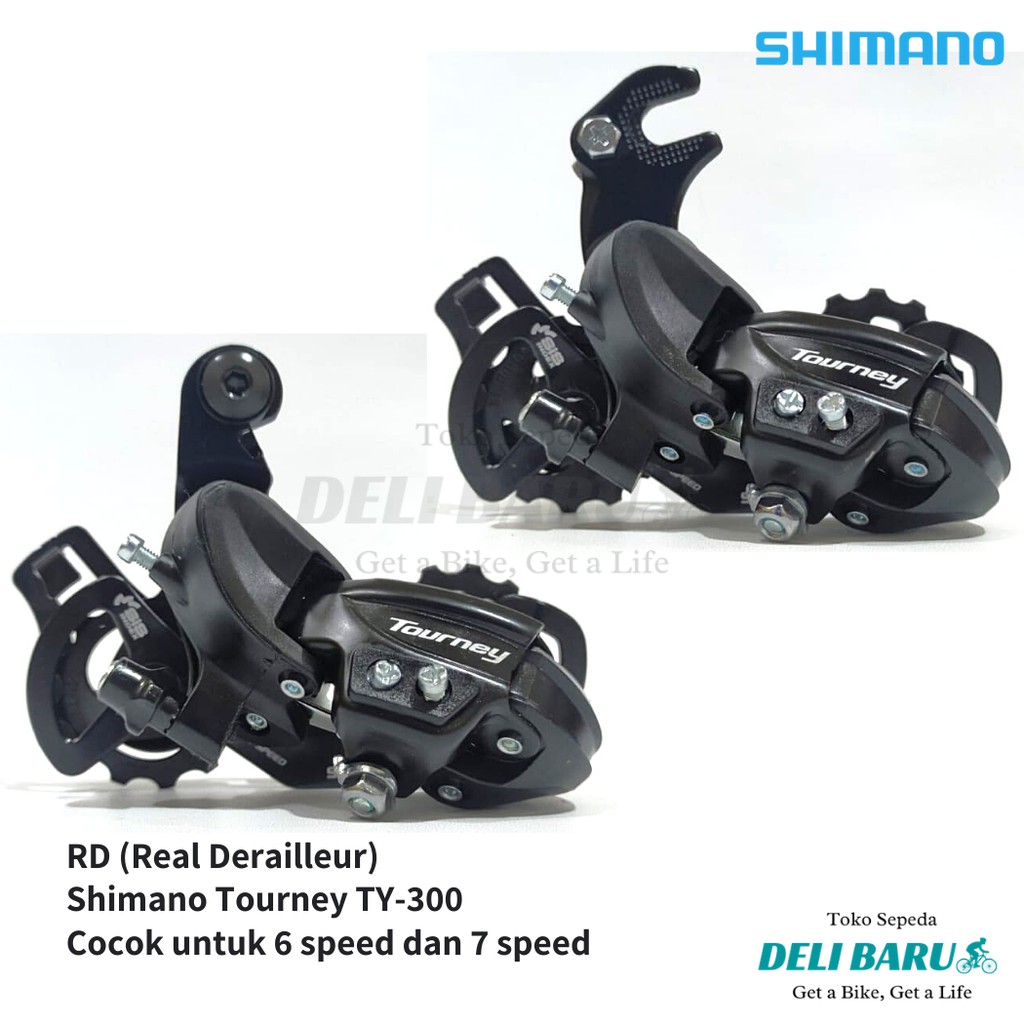 Rear Derailleur RD Shimano Tourney TY300 sepeda MTB 6 7 speed