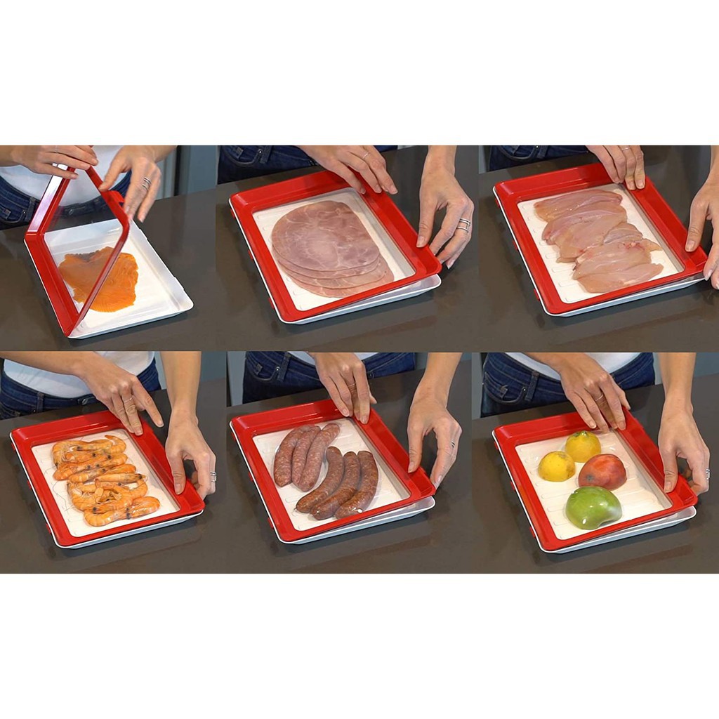 ZILLO Tempat Makanan Fresh Vacuum Food Tray Wadah Makanan Tray Food Fresh Vakum Sealer Kedap Udara