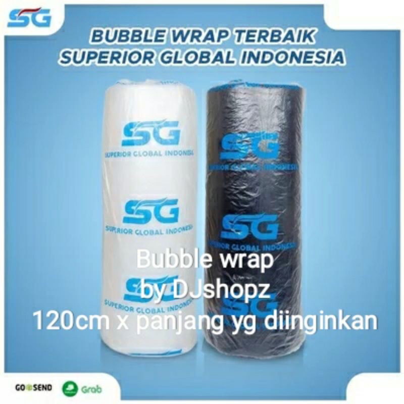 

Bubble wrap packing meteran bening dan hitam Tangerang