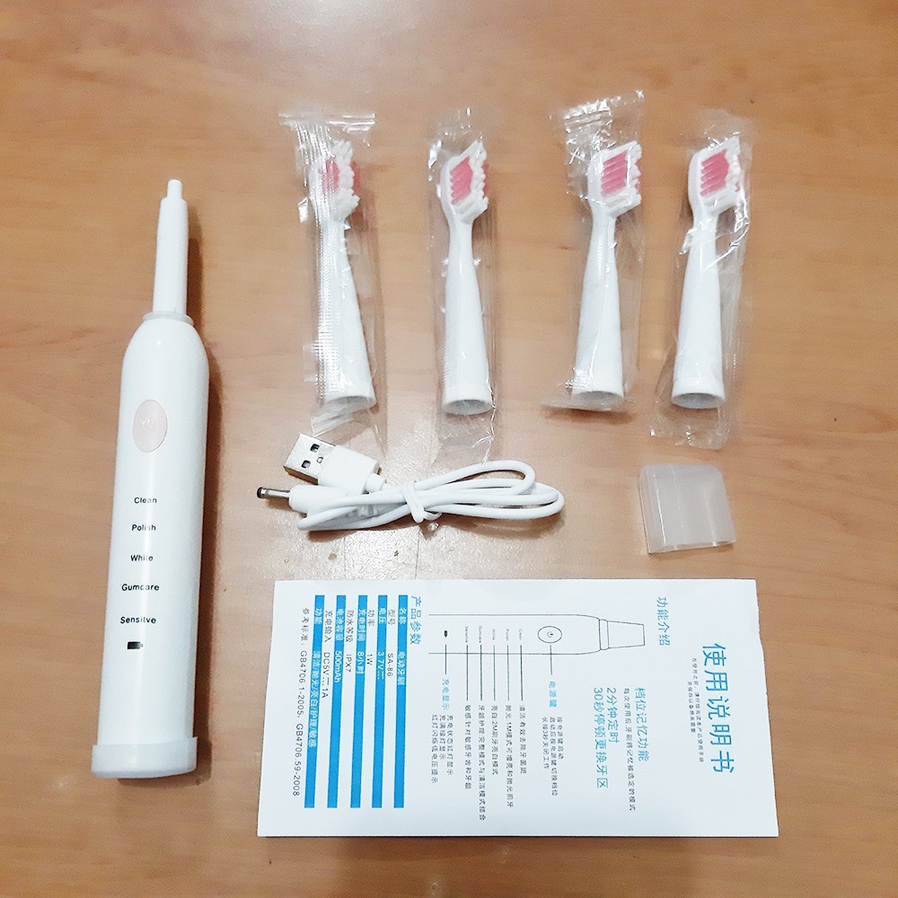 Sikat Gigi Elektrik USB Smart Electric Toothbrush Rechargeable SA-86