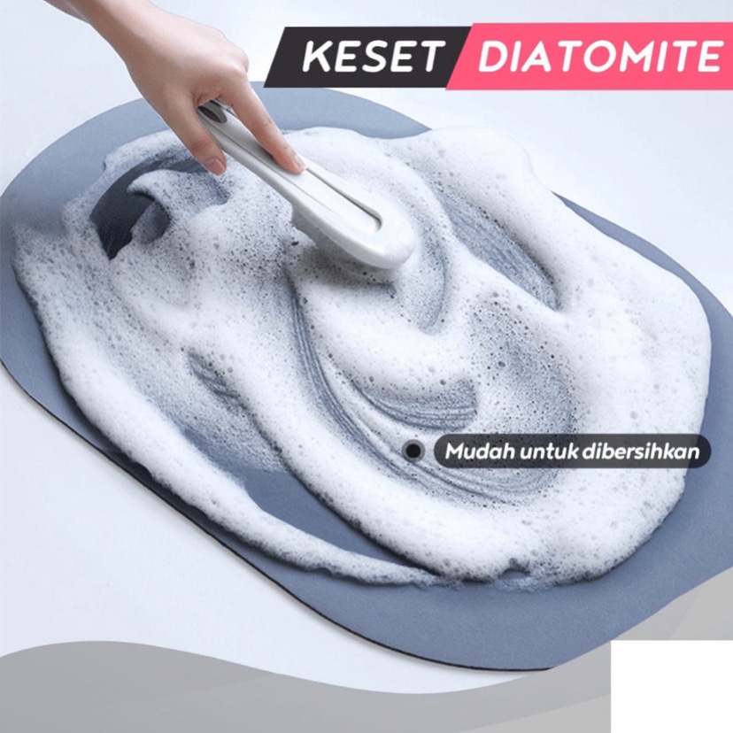 ( BISA COD ) PROMO KESET DIATOMITE BUNDAR / KESET BATU KAMAR MANDI / KESET KAMAR MANDI / KESET KAK ANTI BAU ANTI BAKTERI / KESET KAKI ANTI AIR / KESET BUNDAR MOTIF RANDOM