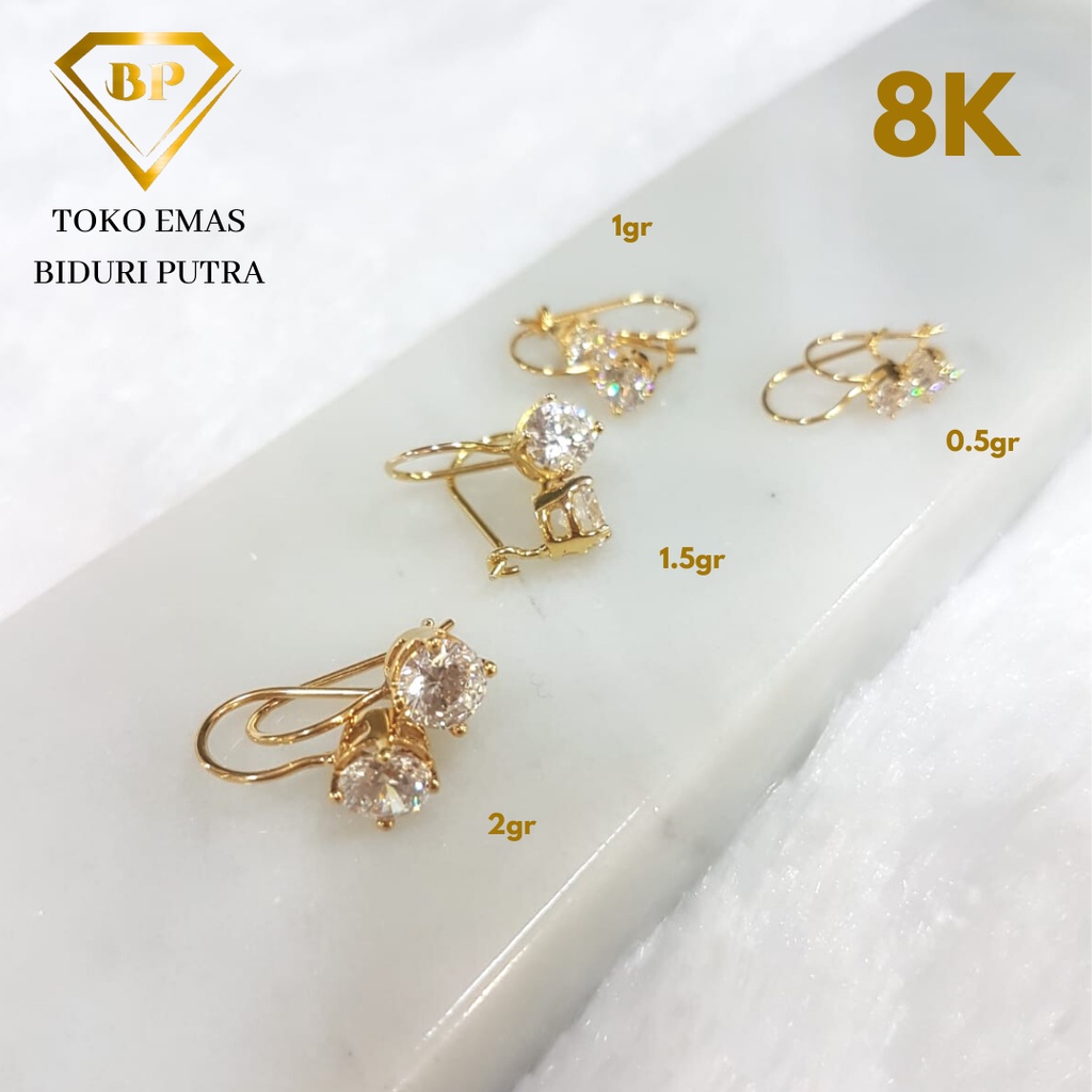 ANTING DESI PERHIASAN EMAS ASLI KADAR 8K/375 toko emas biduri putra