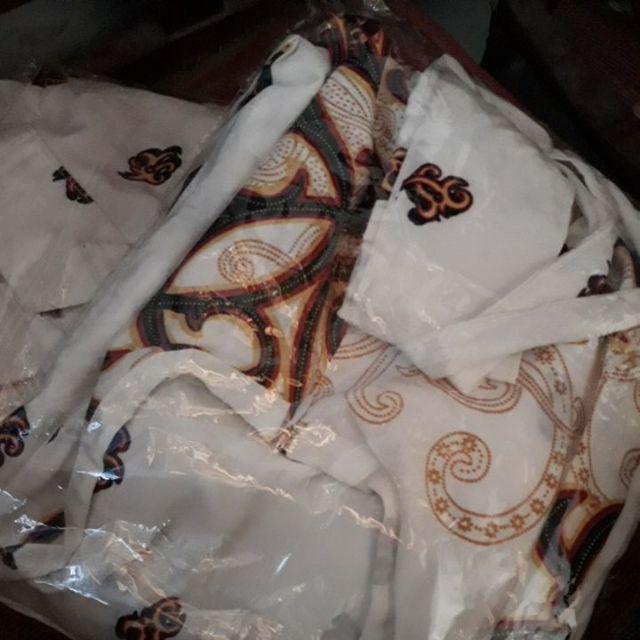 Syafin - Promo Semi Sutera Batik Couple Gamis Sutera Premium Original Solo Dolby Embos Seragaman