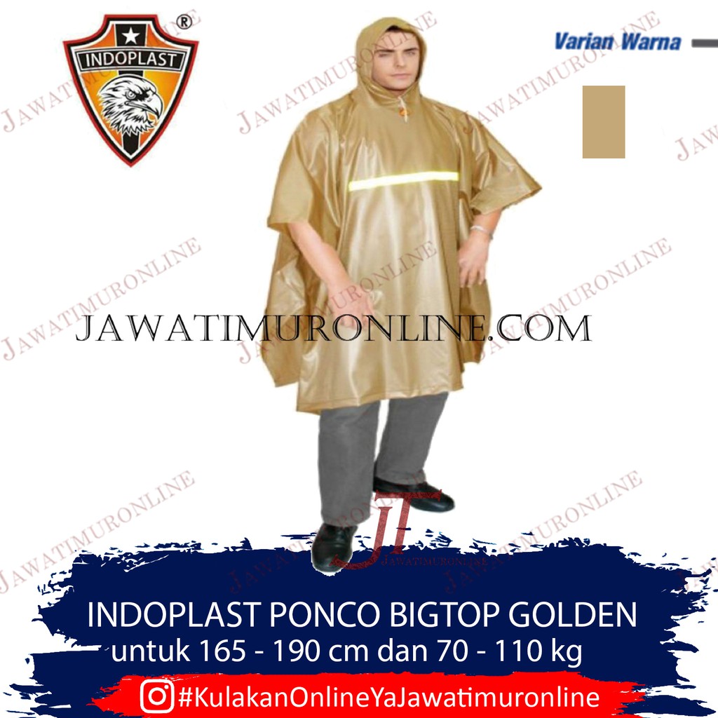 Jas Hujan Indoplast PONCHO BIG TOP GOLDEN