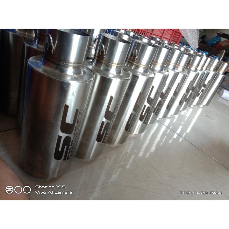 Silincer Knalpot racing SC Project untuk smua jenis motor 150cc 250cc Hanya silincer