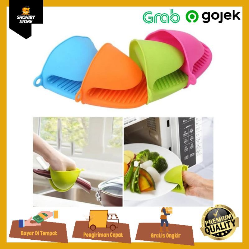 Pemegang Panci Anti Panas Sarung Tangan Silikon Silicone Glove Oven