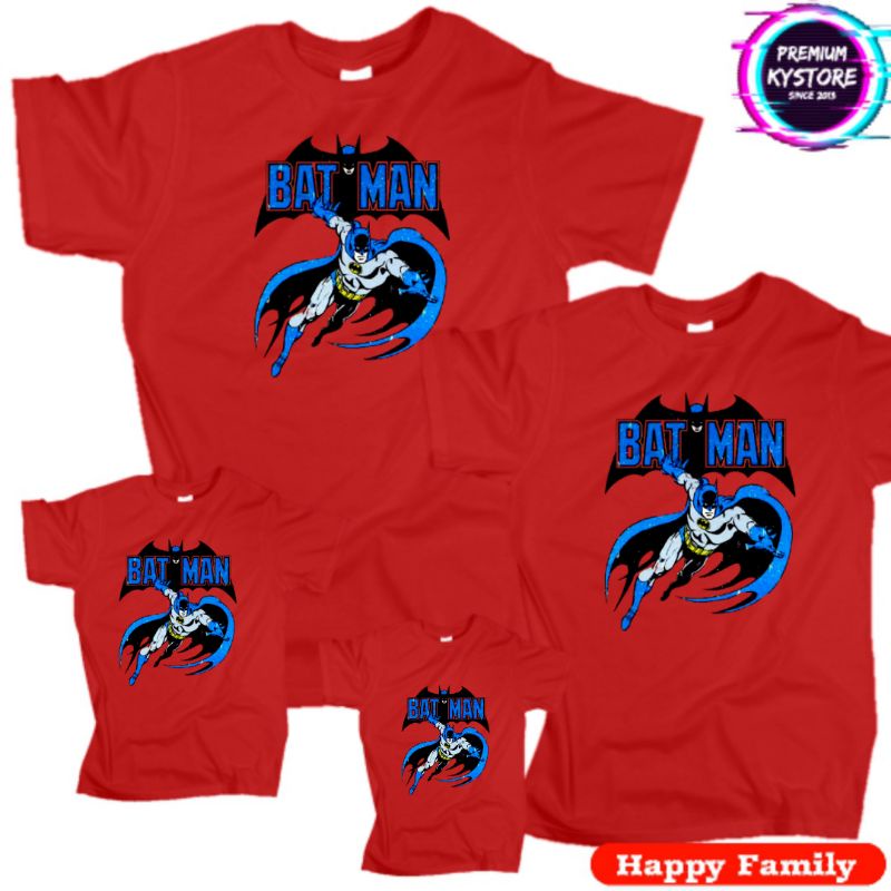 Kaos Anak Motif Batman Edisi Famili S,M,L,XL,XXL Cotton combad 30s