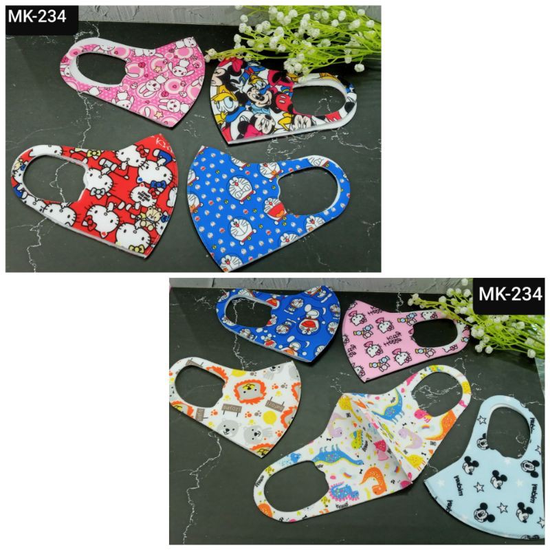 MASKER ANAK IMPORT ORIGINAL PRESS FULL MOTIF REUSABLE (BISA PILIH MOTIF)