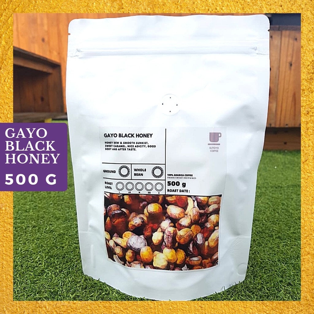 

SUTOYO COFFEE - Kopi Aceh Gayo Black Honey Arabika 500 Gram