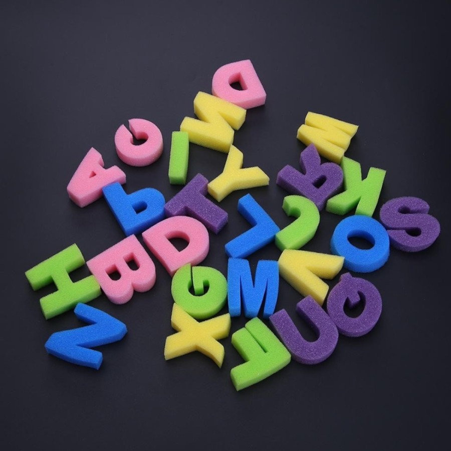 Alphabet Sponge / Spons Lukis Bentuk Alphabet