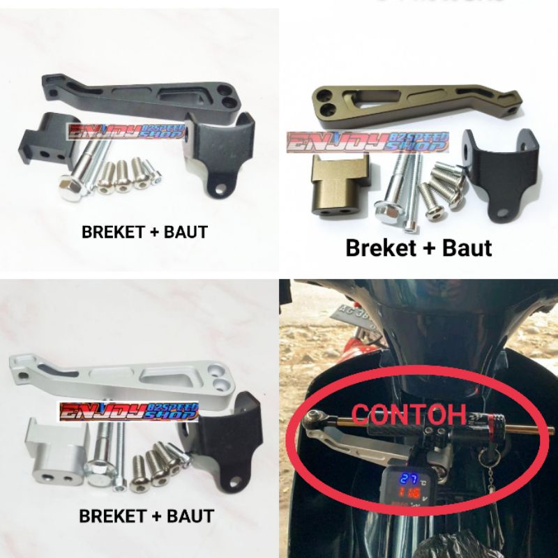 Breket stabiliser / bracket stering dumper matris tengah motor matic &amp; bebek