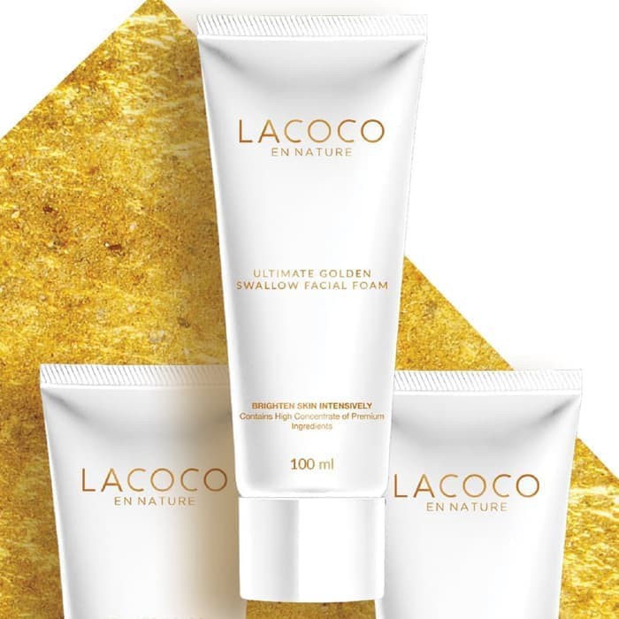 Lacoco Ultimate Golden Swallow Facial Foam NASA  Sabun Pemutih Wajah