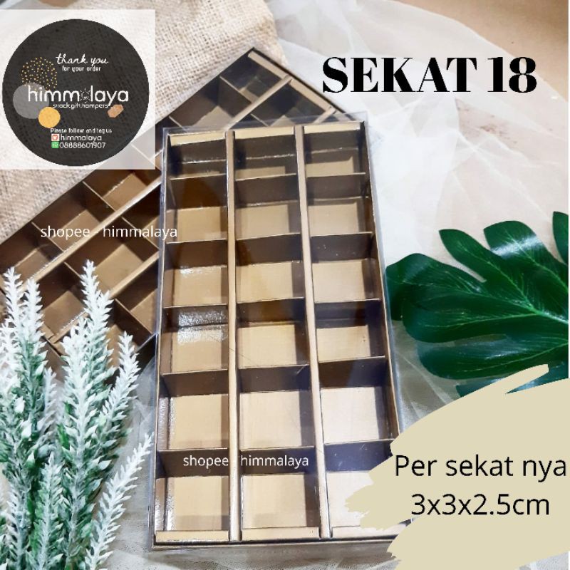 

box sekat box kue laminasi