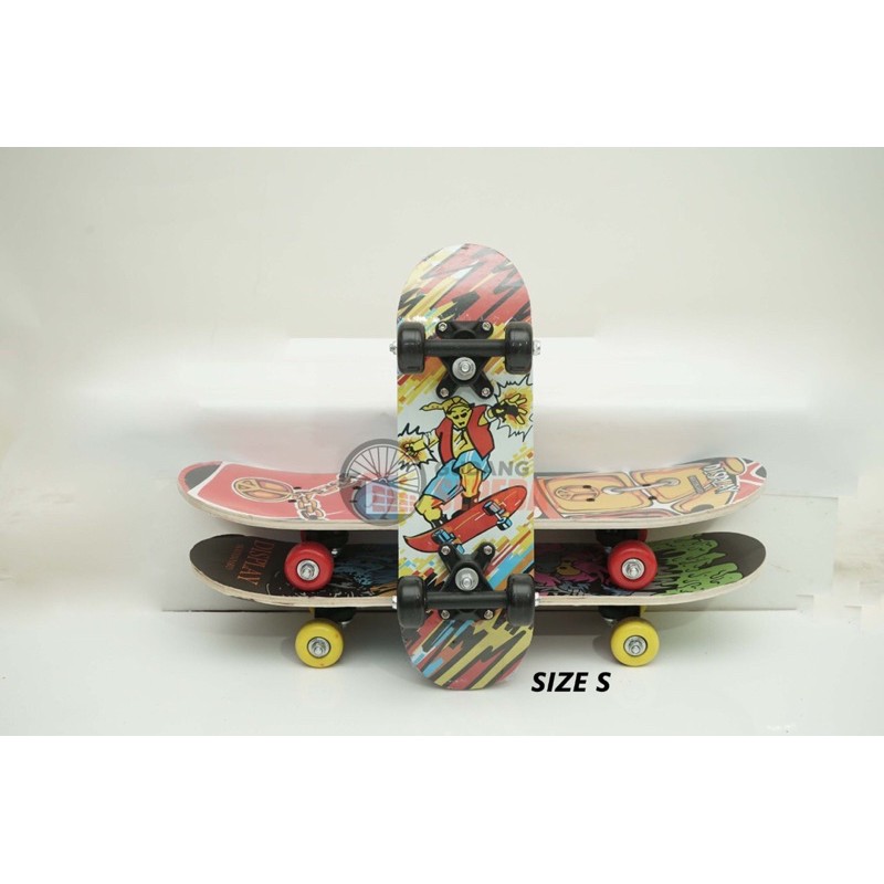 Skateboard 3 size ukuran dewasa dan anak S M L banyak motif bisa grab COD original kuat skater board-8