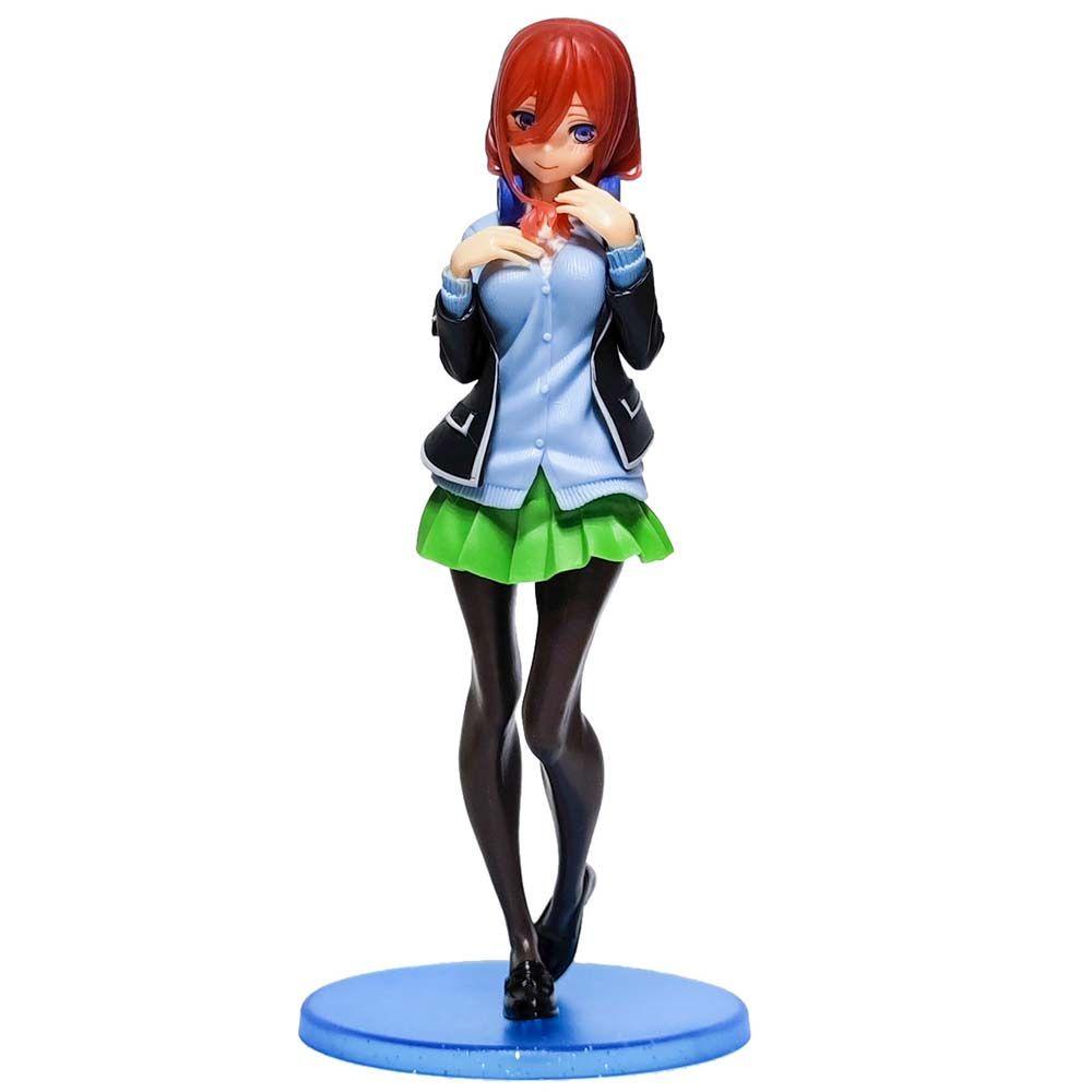 Mxbeauty Nakano Miku Action Figure Anime Patung Nakano Miku Miniatur Gotoubun No Hanayome Ornamen Desktop Klasik