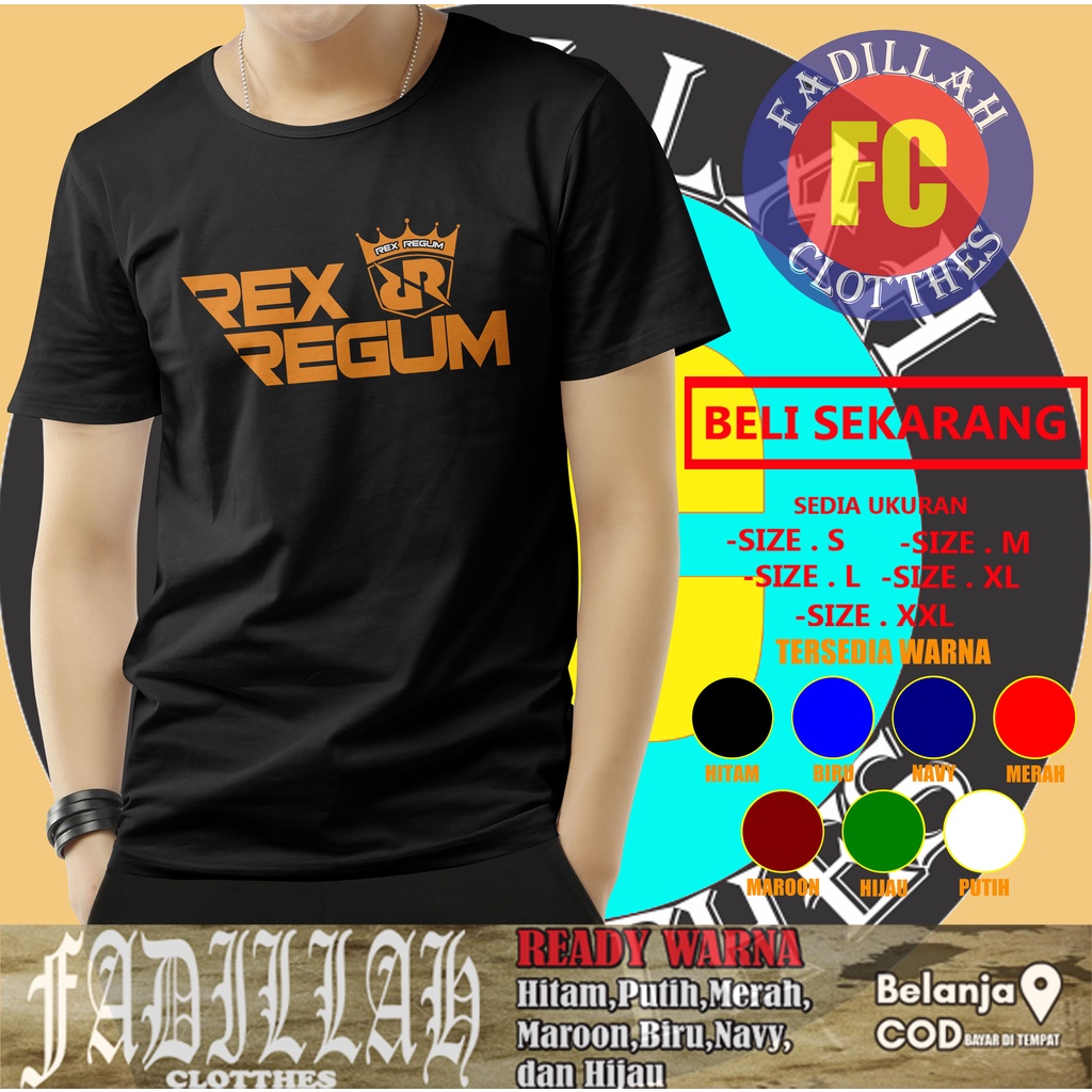 Kaos Distro RRQ REX Regum Qeon Logo Kaos Game