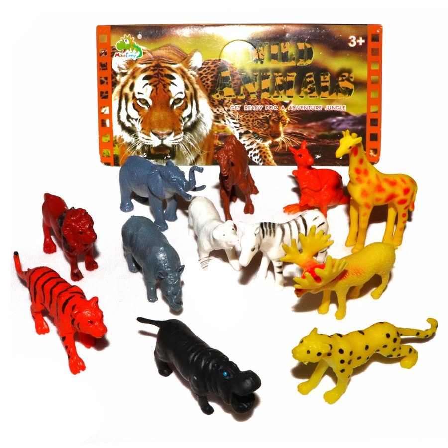 Mainan Anak  Figure Set Animal Binatang YS2-012-Belajar Mengenal Animal Hewan Edukasi Usia 3 4 5 6 7 Tahun