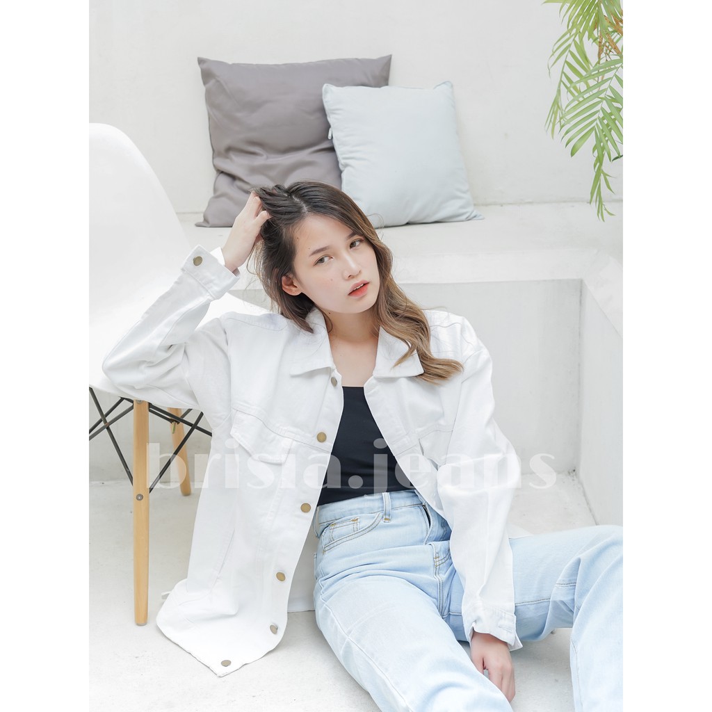 6 WARNA - NARA Oversized Jacket Jeans / Denim Jacket Jumbo