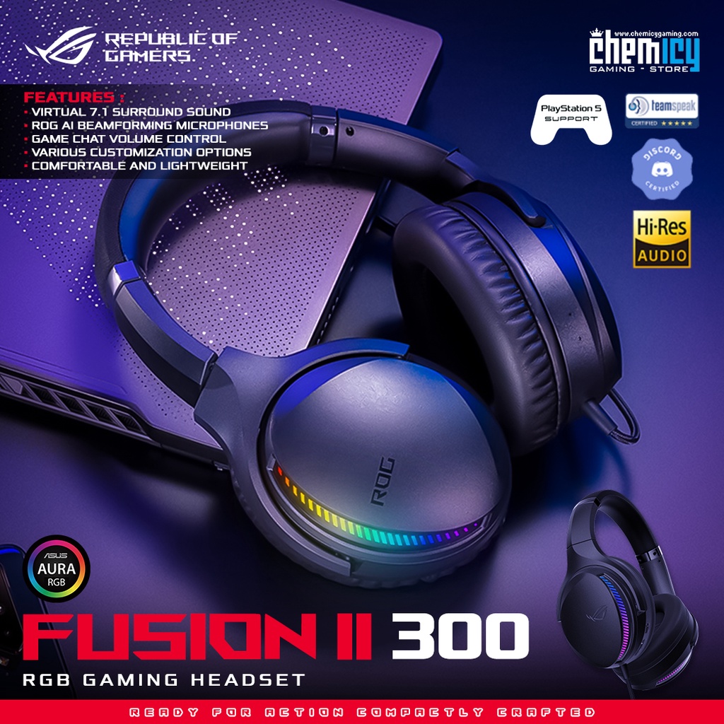 Asus ROG Fusion II 300 RGB Surround Sound Gaming Headset