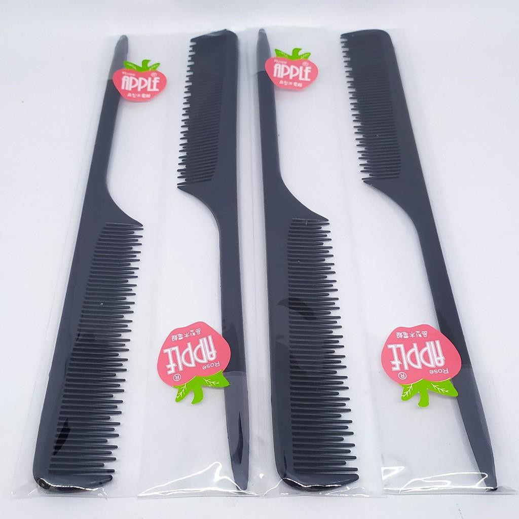 Sisir Rambut Ujung Runcing Lancip - Sisir Sasak Belahan Rapi Anak Dewasa - Hair Comb Hitam / Warna Warni