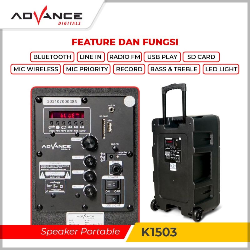 SPEAKER  ADVANCE K1503