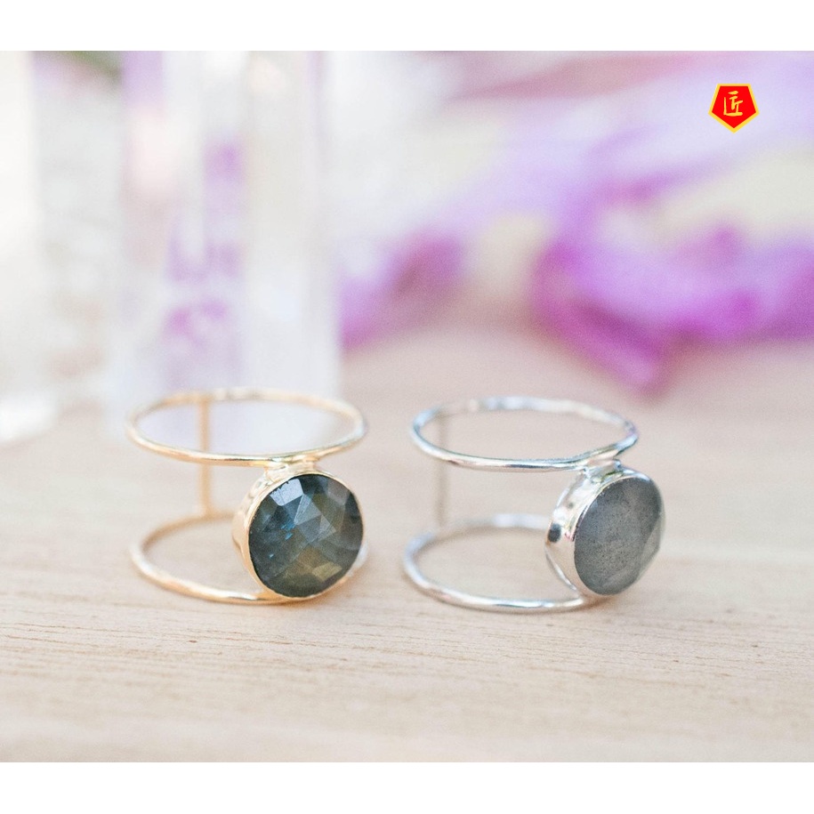 [Ready Stock]Simple Personality round Shell Silver Ring