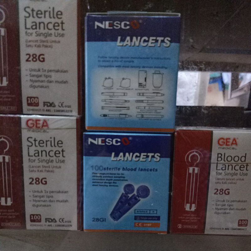 Jual Lancet Merk Nesco Atau Jarum Gula Darah Shopee Indonesia