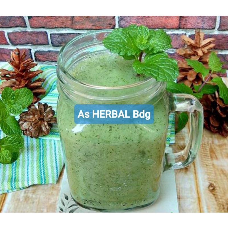 

Jus daun mint segar 350 ml BONUS daun mint nya