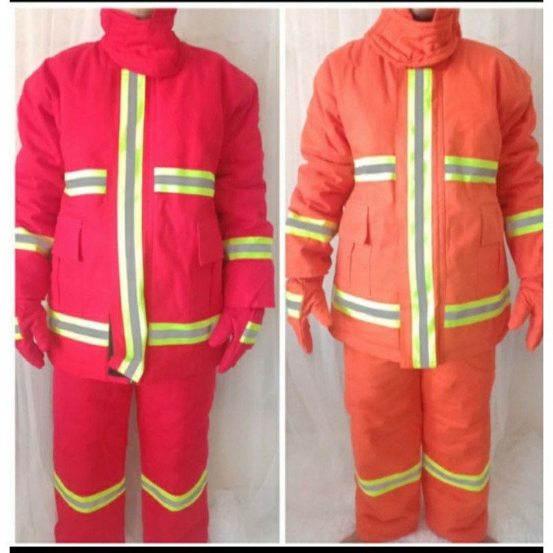 Baju pemadam kebakaran / baju pemadam / baju tahan api dan panas