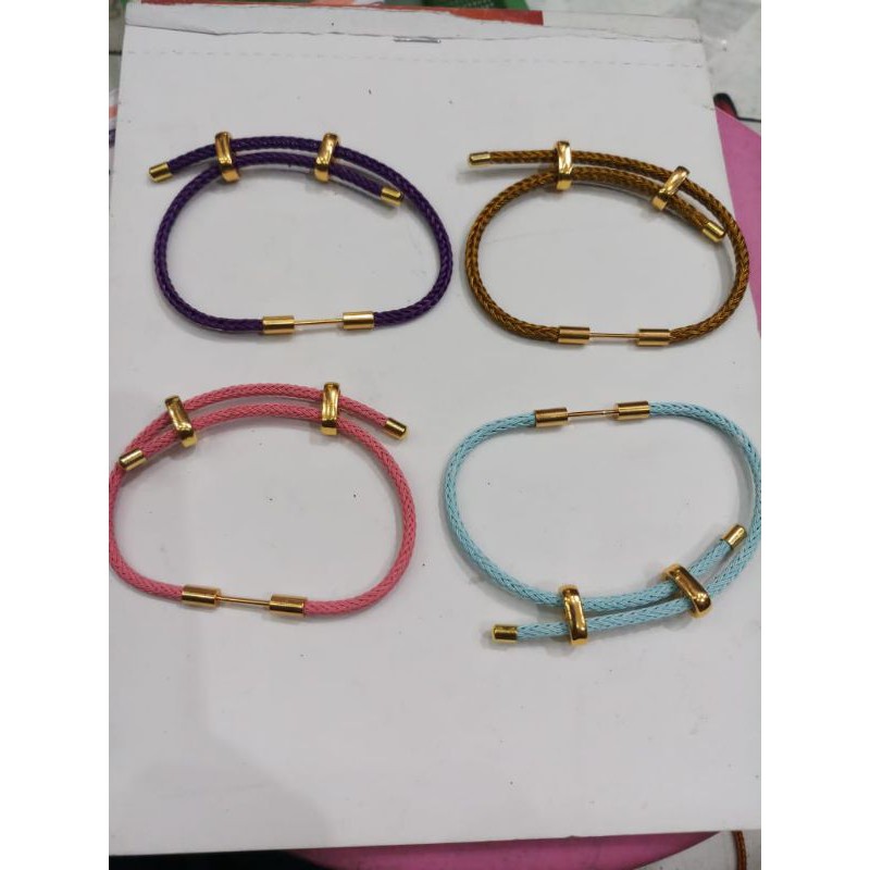 gelang ongsrot tusuk/ gelang kawat waterproof/ gelang tali ongsrot tusuk