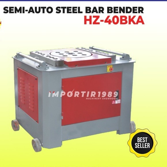 Mesin Pembengkok Besi Beton Alat Tekuk Besi Eser Semi-automatic 40 mm Steel Bar Bender AKS - HZ40BKA