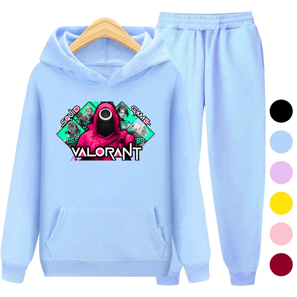 Setelan Sweater Hoodie GAME VALO / Sweater Anak Jaket Anak Laki-laki Perempuan Usia 3 -15 Tahun