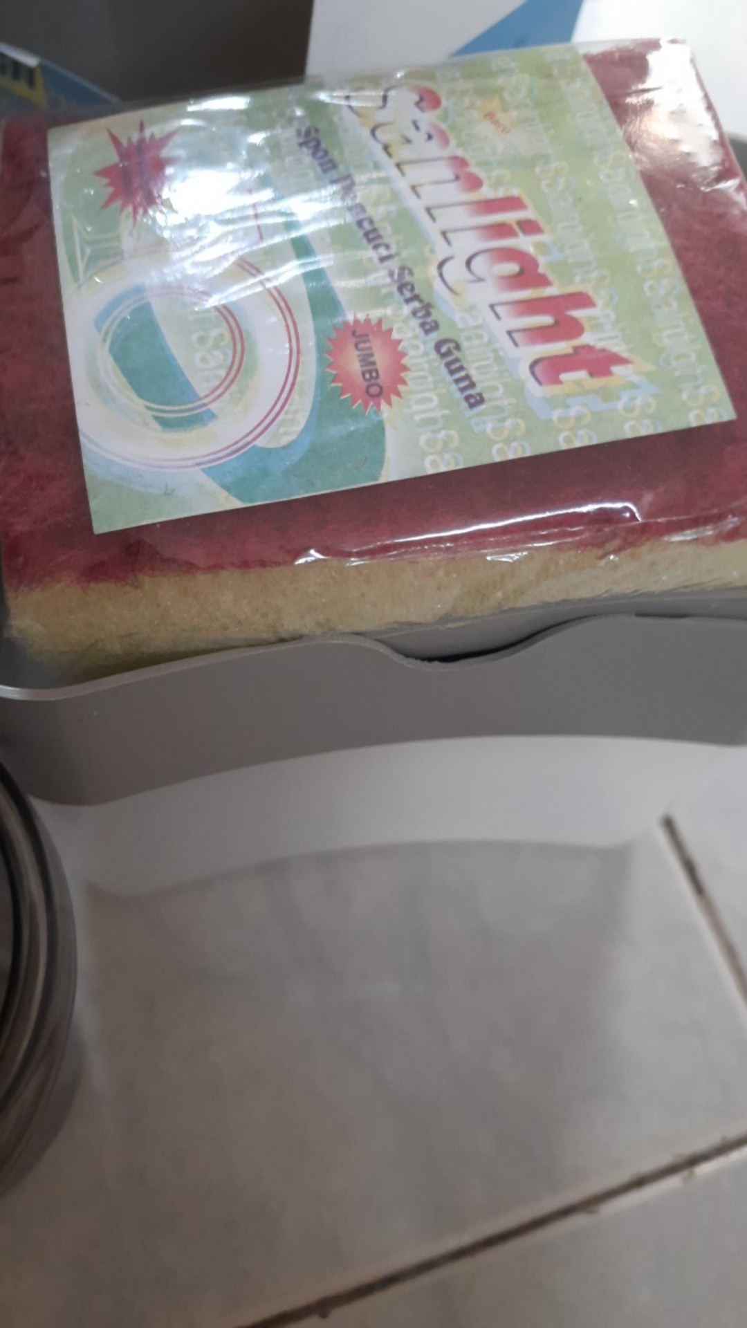 Hokee - Tempat Pompa Sabun Spon Cuci Piring System Soap And Sponge