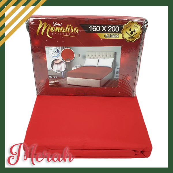 MONALISA Sprei WaterProof Anti Air PREMIUM Ukuran160x200 Anti Ompol - IJN PLAZA