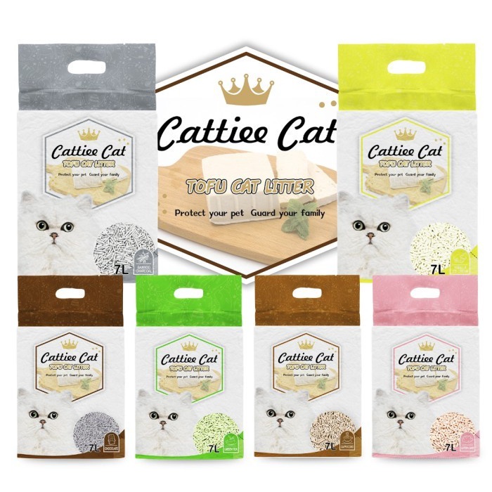 Cattiee Cat Tofu Cat Litter 7Litter - Pasir Tofu Kucing