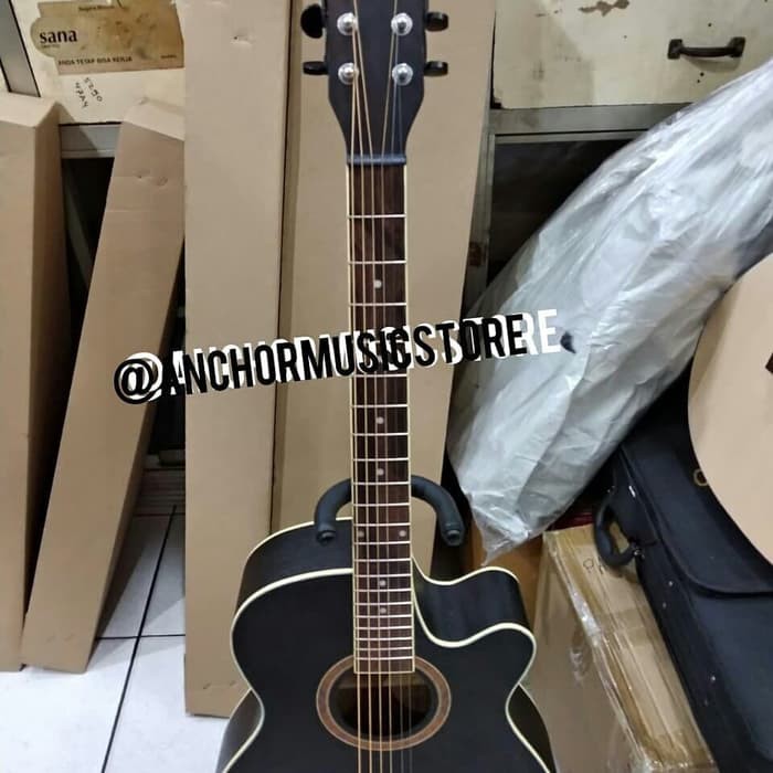 Guitar Cowboy akustik elektrik + EQ toner  Bonus senar,Pick