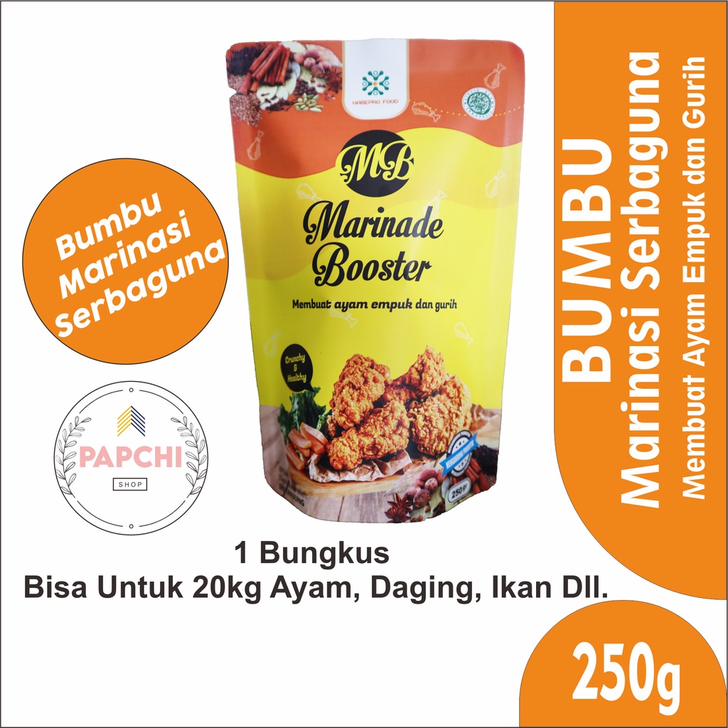 

Bumbu Marinasi Ayam Fried Chicken - Marinasi Fried Chicken - Bumbu Marinasi - Marinasi Serbaguna - Ayam, Ikan, Sapi, Kambing, Tahu dan Tempe - Bumbu Masak - Marinade Booster 250g