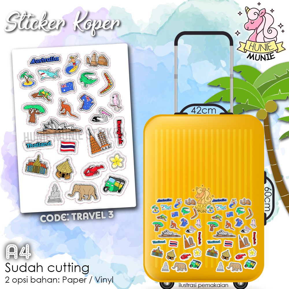 Sticker Koper - Travel #3 Stiker