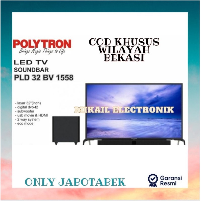 DIGITAL TV POLYTRON LED TV SOUNDBAR PLD 32 BV 1558