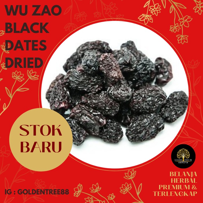 

600 gram PREMIUM WUZAO / KURMA HITAM CINA / OCO / BLACK DATES / WU ZAO