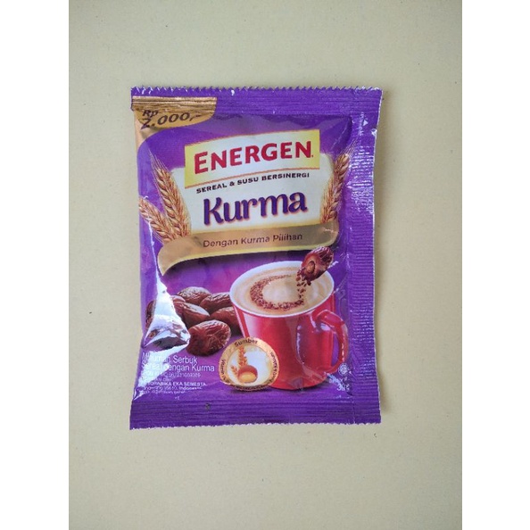 

Energen Kurma 30g jual per 3 bks